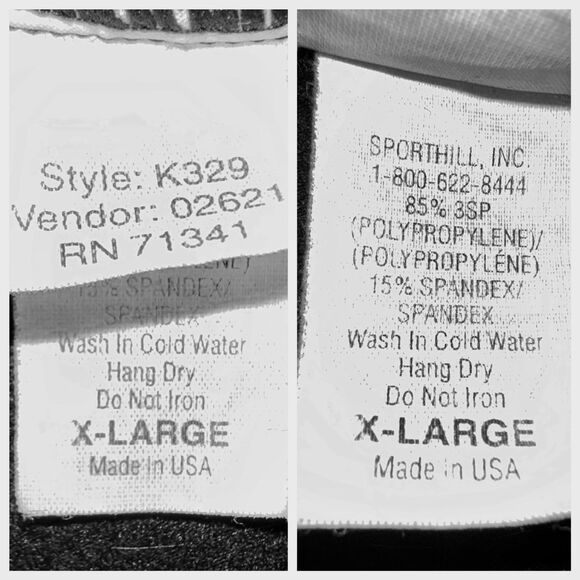 SportHill Apparel x KOCH XC Cross Country Half Zip Sz XL USA Made 90s Vintage - Picture 7 of 8